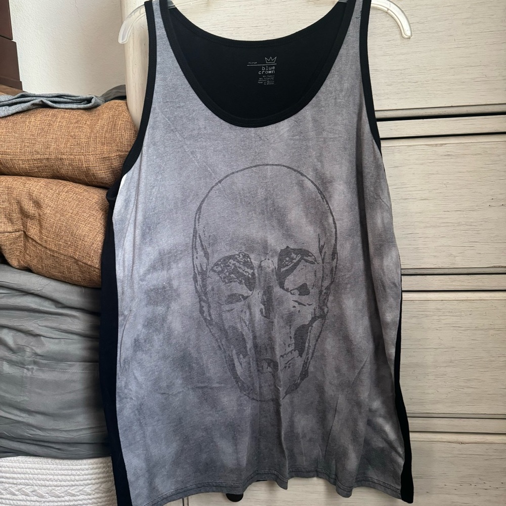 Blue Crown Skull Tank